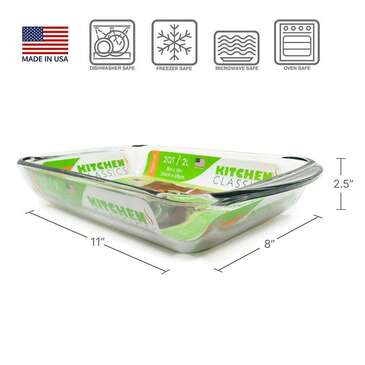 LIBRA WHOLESALE INC. Bake Dish 2Qt, 8X8 Clear, Glass, Kitchen, Libra Wholesale 195-67521LIB