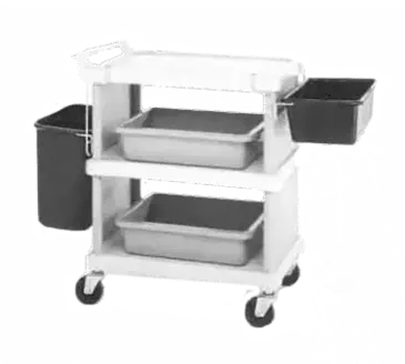 Metro BCWB2D Trash Receptacle, for Bus Cart