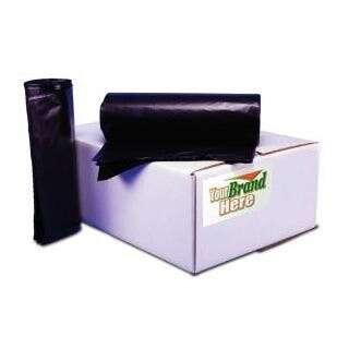 NAPCO BAG AND FILM Trash Can Liner, 33 Gal, Black,  High Density, (500/Case) Napco NCSR334013 N/K