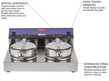 NEMCO 7000A-2S240 Waffle Cone Maker / Baker