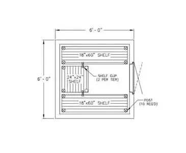 Nor-Lake KLB8788-C Walk In Cooler, Modular, Self-Contained