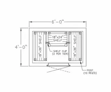 Nor-Lake KLB8788-C Walk In Cooler, Modular, Self-Contained