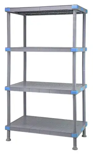 Quantum Food Service QP186074SS-4 Shelving Unit, All Plastic