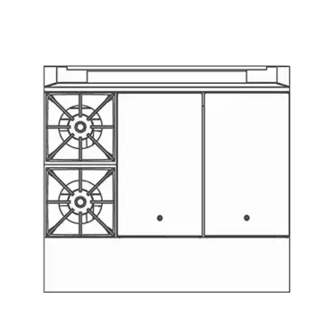 Southbend P36N-BHH Range, 36" Heavy Duty, Gas