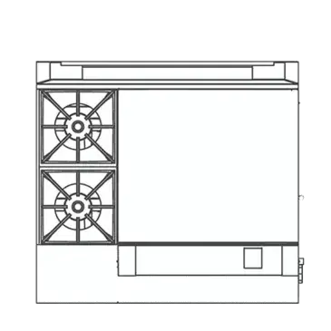 Southbend P36N-BTT Range, 36" Heavy Duty, Gas