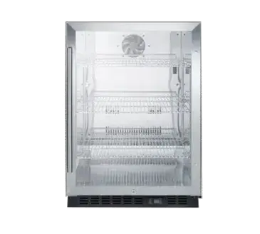 Summit Commercial SCR610BLCSS Refrigerator, Merchandiser, Countertop