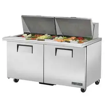 True TSSU-60-24M-B-ST-HC Refrigerated Counter, Mega Top Sandwich / Salad Un