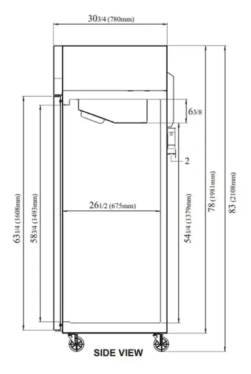 Turbo Air M3R24-1-N Refrigerator, Reach-in