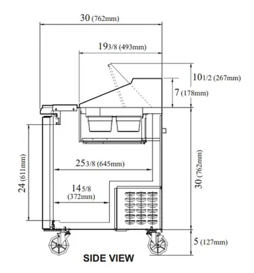 Turbo Air MST-36-N6 Refrigerated Counter, Sandwich / Salad Unit