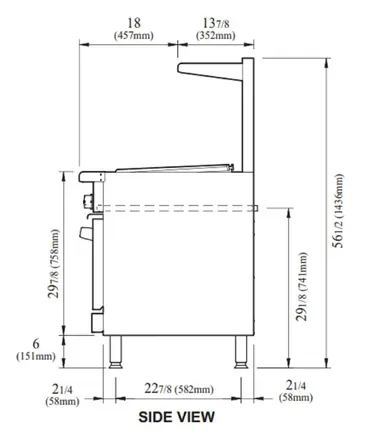 Turbo Air TAR-36RB Range, 36" Restaurant, Gas