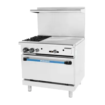 Turbo Air TARG-2B24G Range, 36" Restaurant, Gas