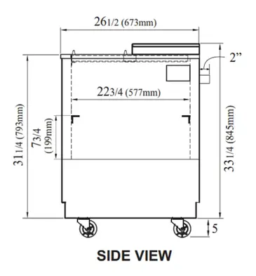 Turbo Air TBC-24SD-GF-N6 Glass Froster