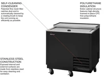 Turbo Air TBC-36SB-GF-N Glass Froster