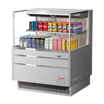 Turbo Air TOM-36L-UF-S-2S-N Merchandiser, Open Refrigerated Display