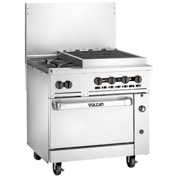 Vulcan 36C-2B24CBP Range, 36" Restaurant, Gas