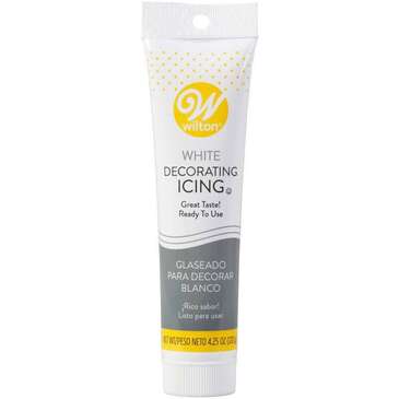 WILTON ENTERPRISES INC Icing Tube, 4.25 oz, White, Ready to use, Wilton 04-4760