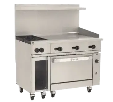 Wolf C48C-2B36GT Range, 48" Restaurant, Gas