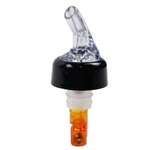 Precision Liquor Pourer, 1oz, Clear/Black/Red, Plastic, (12/Pack), Crown Brands CO-P22014