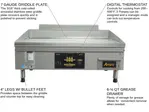 AccuTemp PGF1201A3650-T1 Griddle, Gas, Countertop