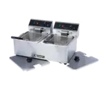 Admiral Craft DF-6L/2 Fryer, Electric, Countertop, Split Pot