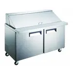 Admiral Craft GRSLM-2D Refrigerated Counter, Mega Top Sandwich / Salad Un