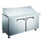 Admiral Craft GRSLM-2D/60 Refrigerated Counter, Mega Top Sandwich / Salad Un