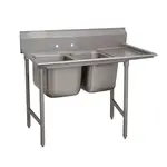 Advance Tabco 9-2-36-36R Sink, (2) Two Compartment