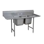 Advance Tabco 93-22-40-36RL Sink, (2) Two Compartment