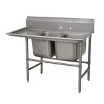 Advance Tabco 94-42-48-24L Sink, (2) Two Compartment