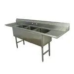 Advance Tabco FC-3-2424-18RL-X Sink, (3) Three Compartment