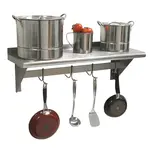 Advance Tabco PS-12-72 Overshelf, Wall-Mounted With Pot Rack