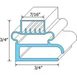 AllPoints Foodservice Parts & Supplies 74-1012 Refrigerator, Door Gasket