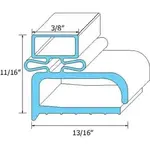 AllPoints Foodservice Parts & Supplies 74-1013 Refrigerator, Door Gasket