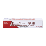 Aluminum Foil, 18" x 500', Aluminum, Roll, Karat FW-AFR206