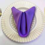 AMBASSADOR LINEN Napkin, 20", Purple, Polyester, Ambassador Linen 20NPK-010185