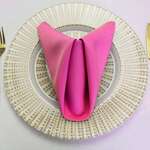 AMBASSADOR LINEN Napkins, 20, Fuchsia, Polyester, (1 DZ), Ambassador Linen 20NPK-010187