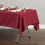 AMBASSADOR LINEN Tablecloth, 60"X102", Burgundy, Polyester, Ambassador Linen 60102-010131