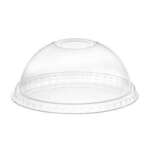 AMHIL ENTERPRISES Dome Lid with Hole, Fits 7, 9, and 12 oz, Clear, Plastic, (1,000/Case), Amhil Enterprise ADL662