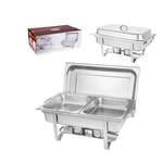 ARAMCO IMPORTS Chafing Dish, 23", Stainless Steel, Divided Pan, Aramco Imports AI29060