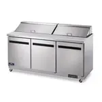 Arctic Air AMT72R Refrigerated Counter, Mega Top Sandwich / Salad Un