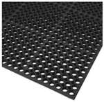 AXIA DIST CORP (HAPPY MATS) Anti-Fatigue Mat, 36" x 60", Premium Black, General Purpose, Straight Edge, Axia Distribution AFD366034B