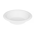 Bagasse Bowl, 12 oz, White, Paper, (1000/Case), Karat KE-BBR12-1C