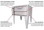 Bakers Pride 151 Pizza Bake Oven, Deck-Type, Gas