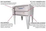 Bakers Pride 251 Pizza Bake Oven, Deck-Type, Gas