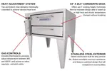 Bakers Pride 451 Pizza Bake Oven, Deck-Type, Gas