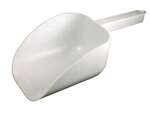 BAR MAID Ice Scoop, 32oz, White, Plastic, Bar Maid CR-838W