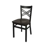 BFM 2130C-SB W Chair, Side, Indoor