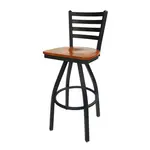 BFM 2160S-SB W Bar Stool, Swivel, Indoor