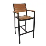 BFM PH101BTKBL Bar Stool, Outdoor