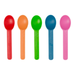 Bio Based Colored Spoon, Heavy Weight, Pink, Green, Blue, orange, Red, (1000/case) Karat KE-U2300